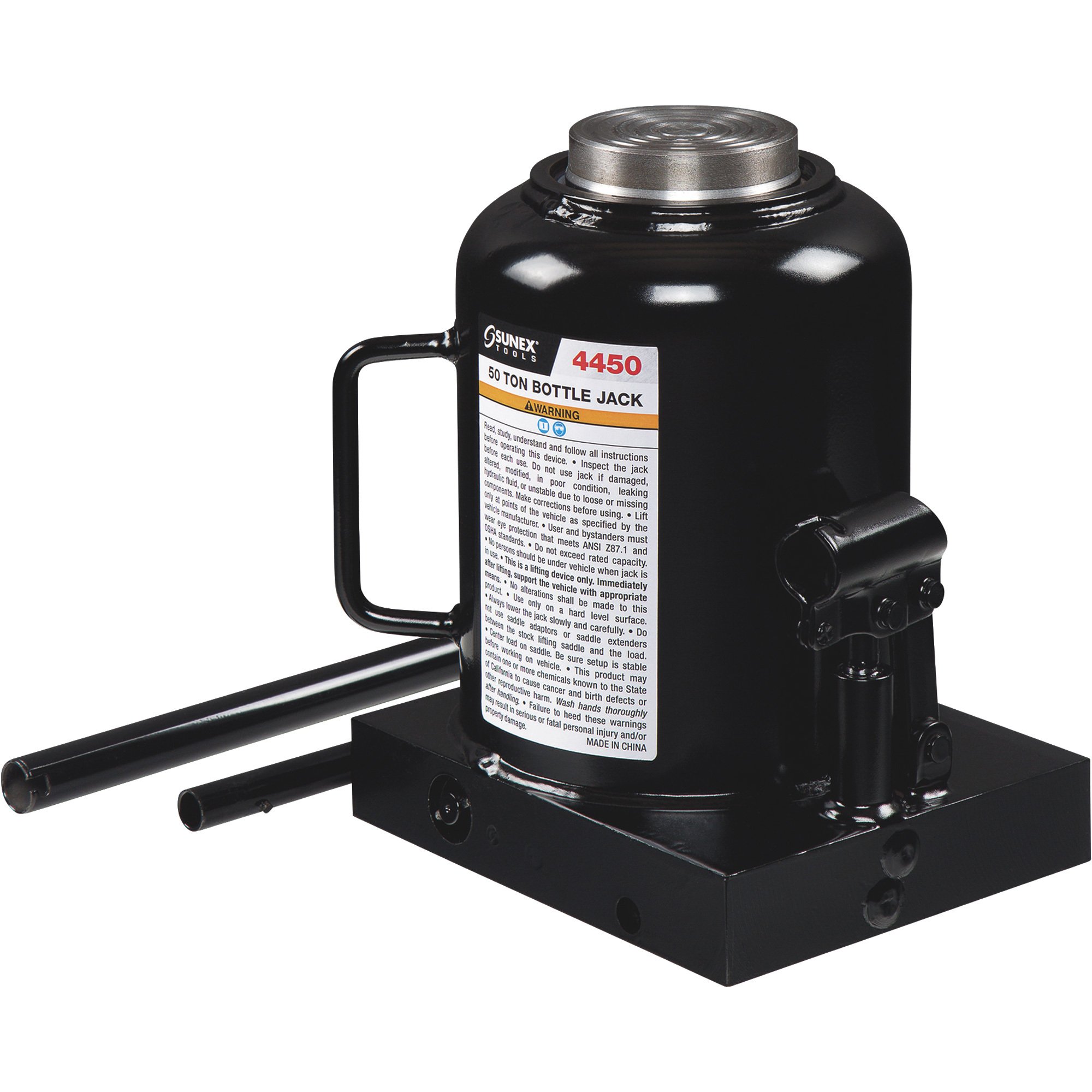 Sunex Bottle Jack — 50-Ton Capacity, Model# 445